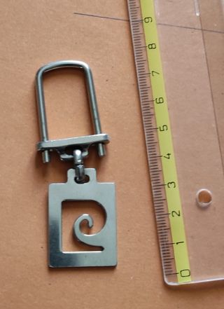 Portachiavi Pierre Cardin - anni '80 - acciaio.