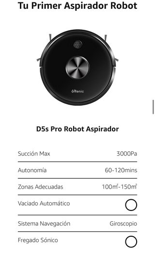 Robot Aspirador y Fregasuelos · Nuevo a estrenar