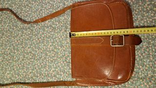 Bolso vintage de cuero auténtico 