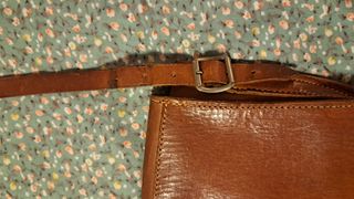 Bolso vintage de cuero auténtico 