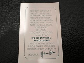 porta confetti caramelle MOTTINOX maniglie oro 24k