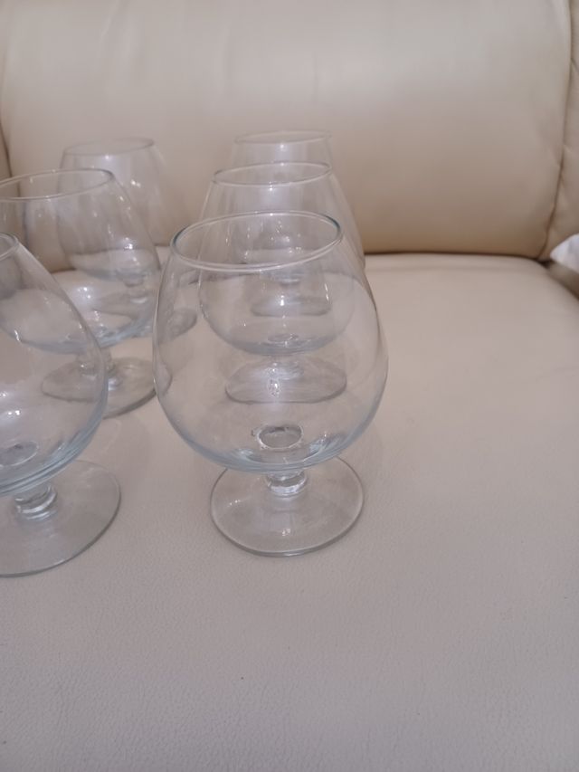 6 Copas de coñac