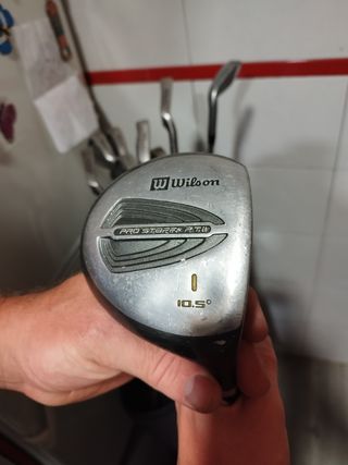 Bolsa con palos de golf