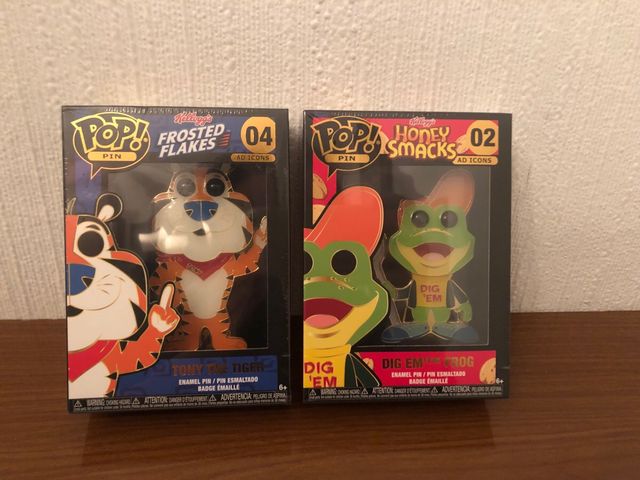 Funko PopPin Kellogs Dig Em Frost y Tony the Tiger