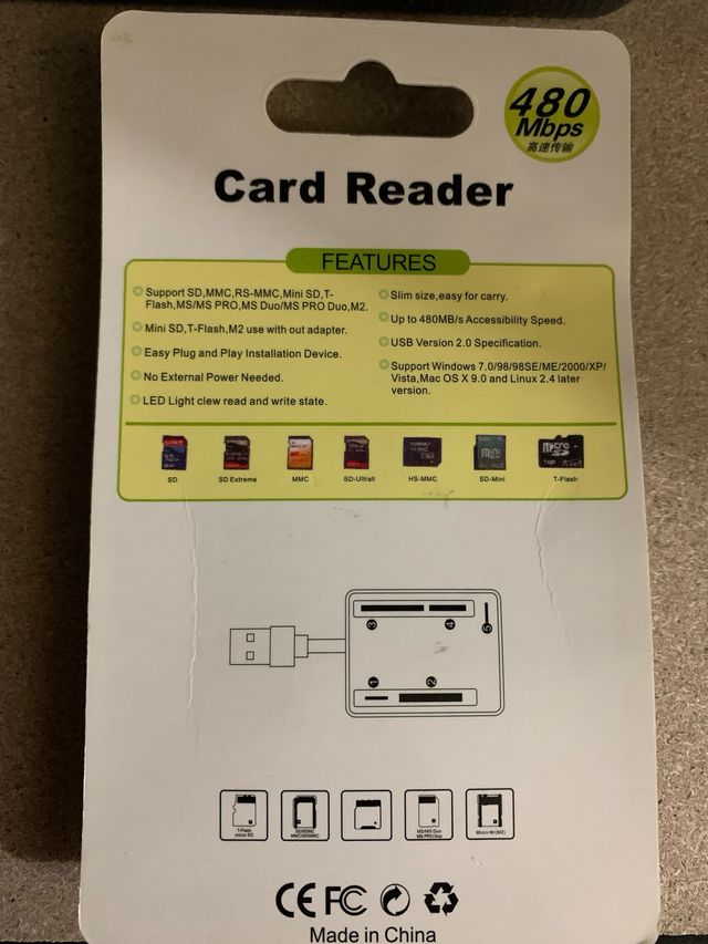 Lector usb de tarjetas