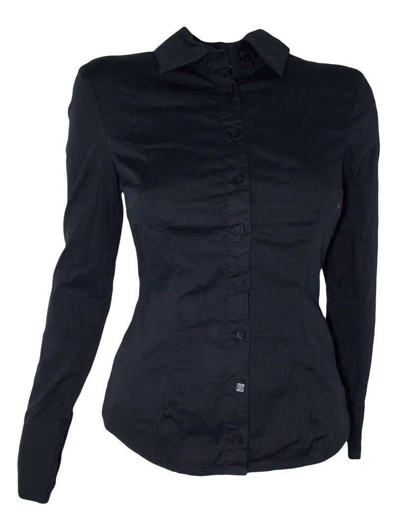 Only Camicia Shirt Donna Nero Manica Lunga xs