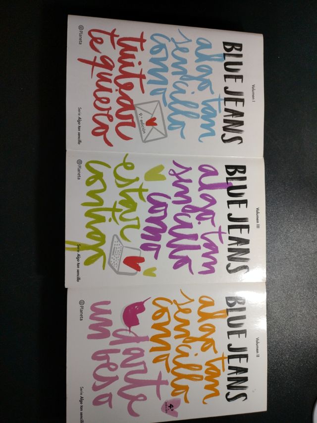 Libros Algo tan sencillo 1, 2 y 3. Blue Jeans.