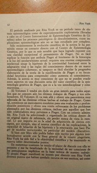 Panorámica y crítica de la epistemología genética