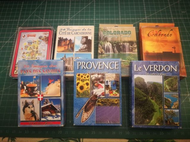 Lote de barajas de cartas: Carcassonne, Le verdon,