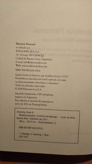 Maestría Personal - Oscar Anzorena