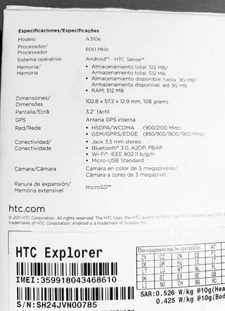 Telefono movil HTC