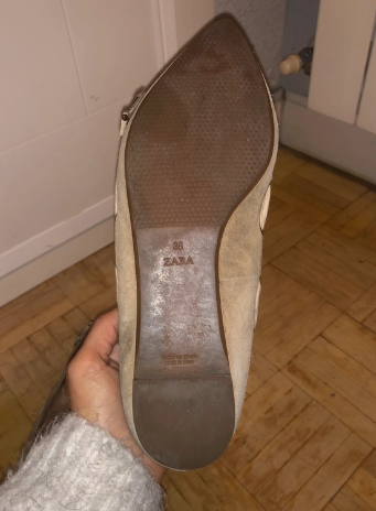 zapato de punta terciopelo
