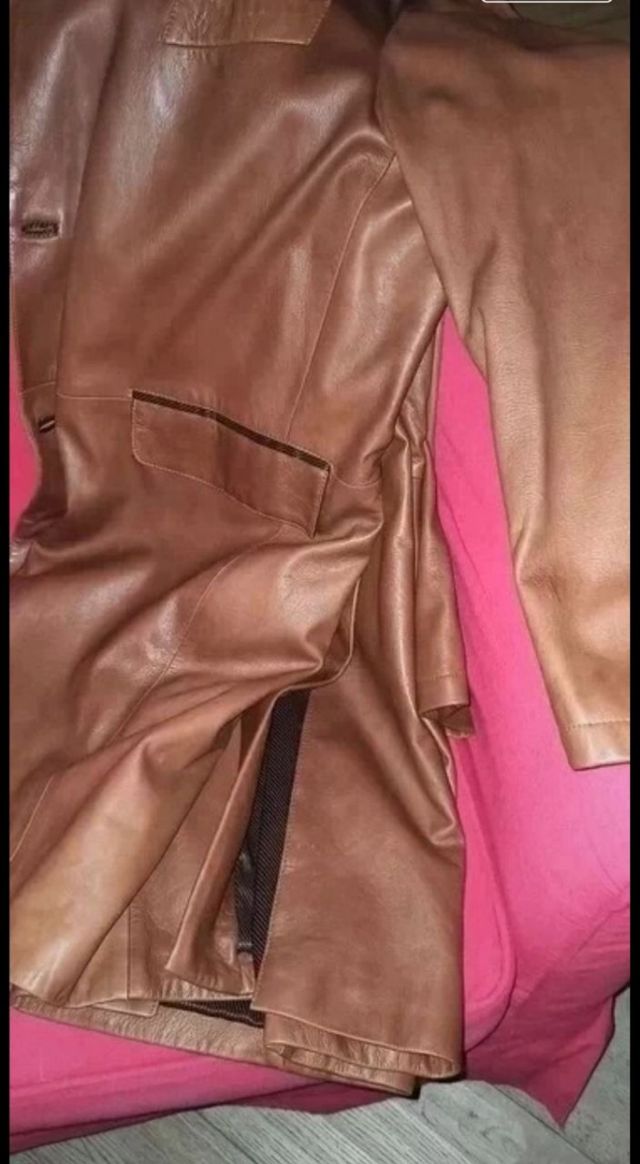 Trench pelle pregiata