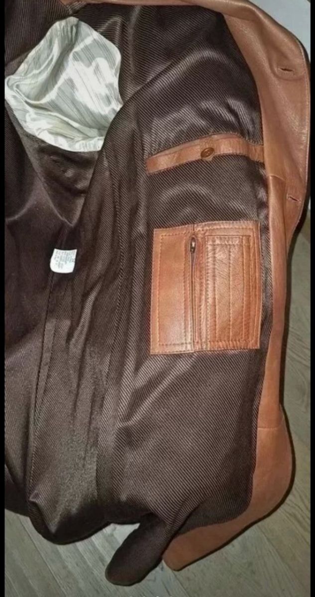 Trench pelle pregiata