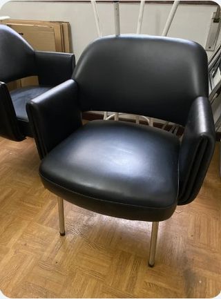 2 Sillas - Butacas cuero