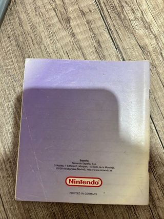 Pokemon Edición cristal y manual game boy