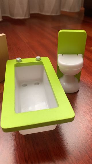 Muebles madera casa muñecas