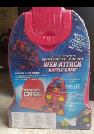 storage case spider man battle game