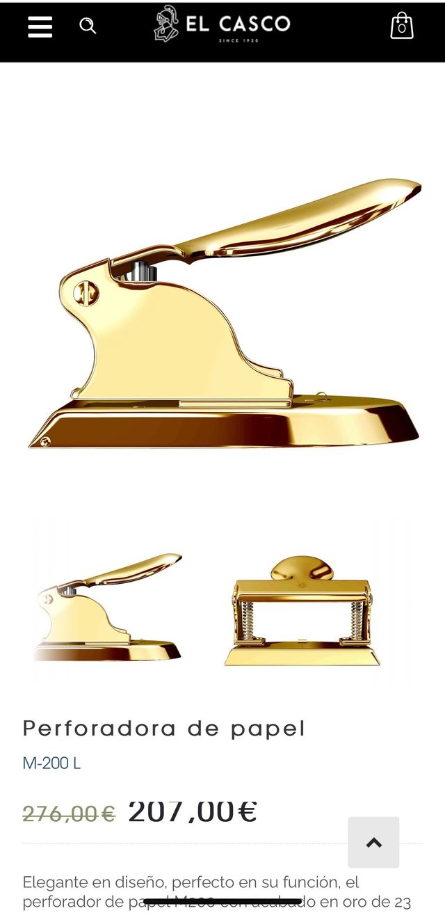 Perforadora de papel El Casco