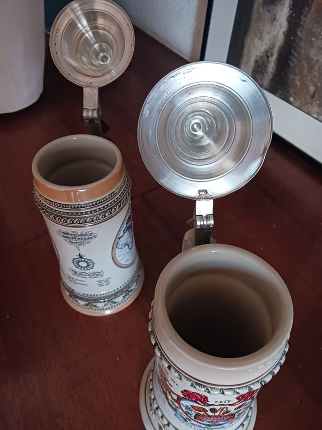 2 JARRAS CERVEZA Colección