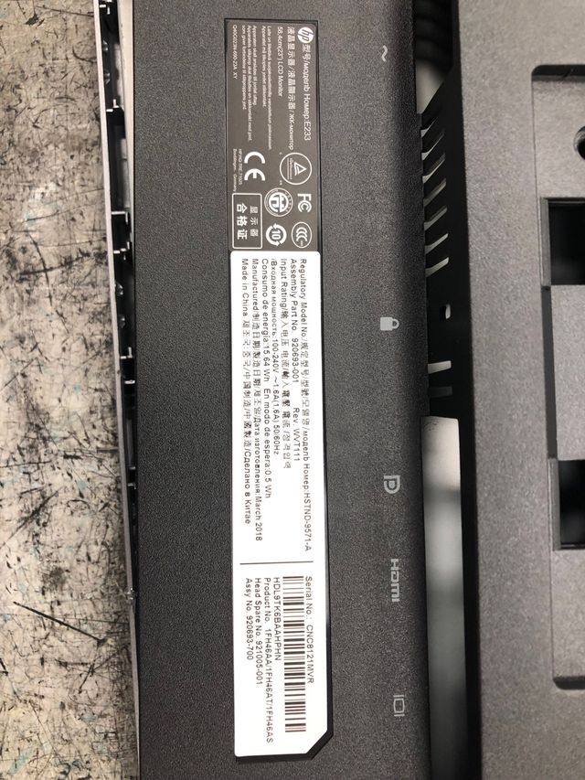 placas pantalla Hp E233 ,E232 y HP E231