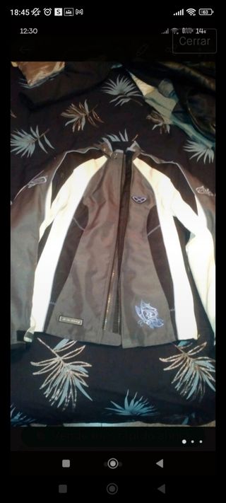 Chaqueta moto mujer