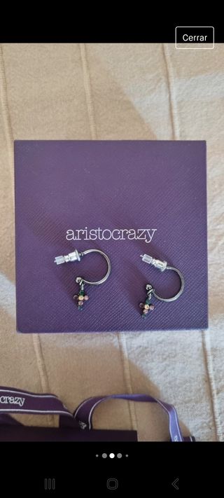 Pendientes aro y cruz de Aristocrazy