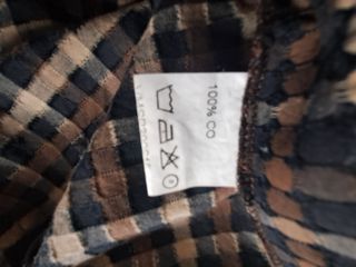 Camisa de cuadros pequeños marrones