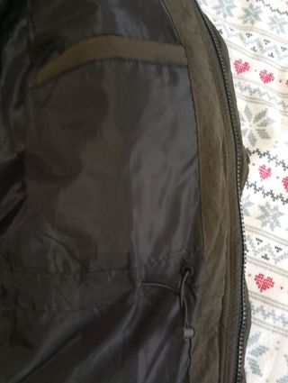 Parka siksilk verde militar talla XL como nueva