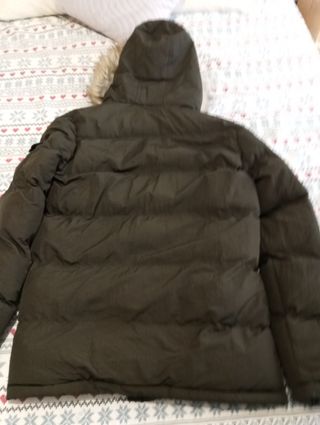 Parka siksilk verde militar talla XL como nueva