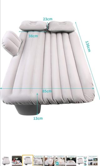 Cama inflable coche asiento trase 136x85
