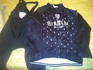 Culote con chaqueta de ciclismo
