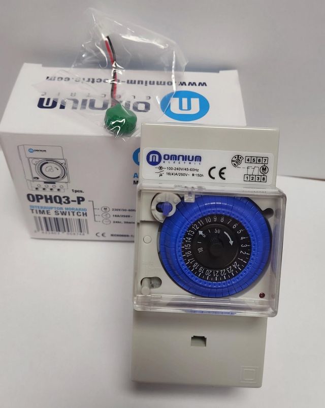 RELOJ-INTERRUPTOR HORARIO PISICINA 3 MÓDULOS