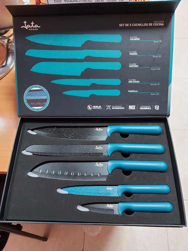 Set 5 cuchillos cocina jata