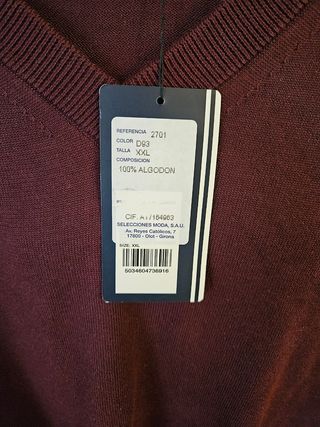 Jersey burdeos. Talla 2XL