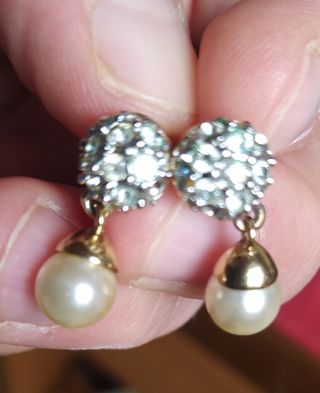 Conjunto Perlas en dorado