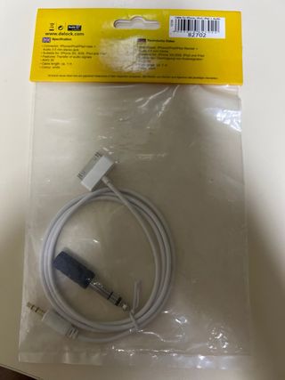 cable para Iphone, ipod, ipad audio 3,5 mm