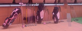 Golf niños bolsa y palos