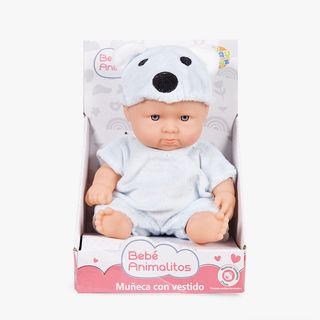 Muñeco Bebé con Vestido Animales 22cm 4 Modelos Su