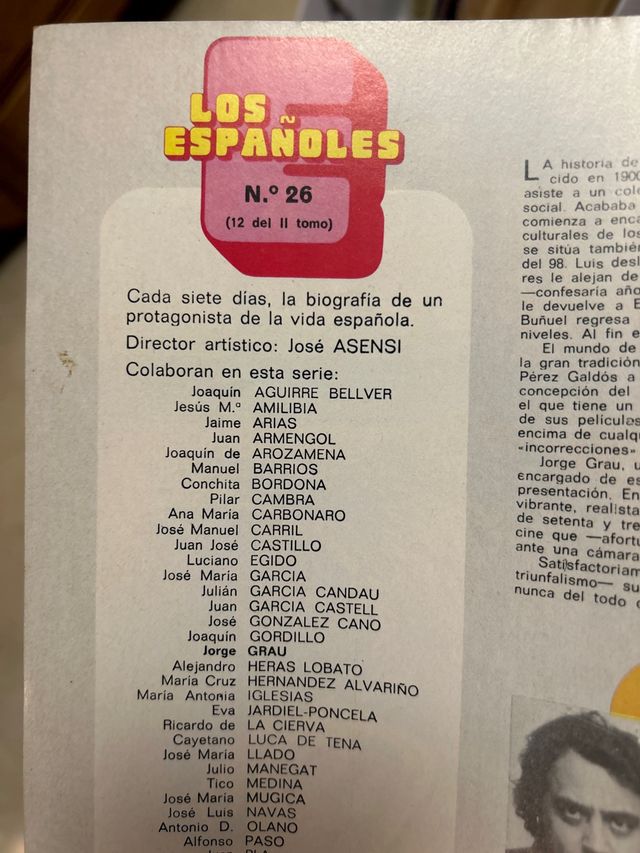 Luis Buñuel. Coleccionable LOS ESPAÑOLES