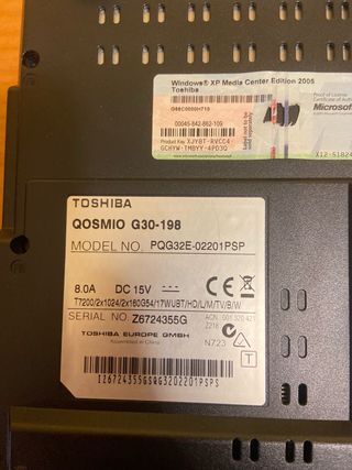 Toshiba Qosmio G30-198 Computer