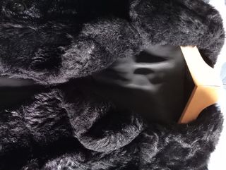 Abrigo forrado piel sintética