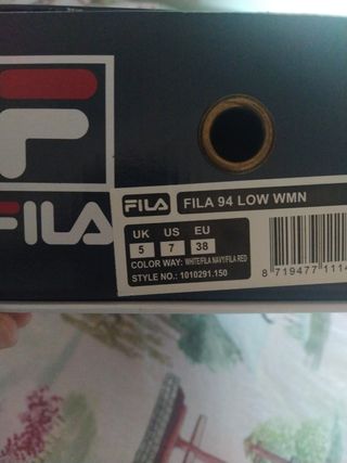 DEPORTIVAS FILA TALLA 38