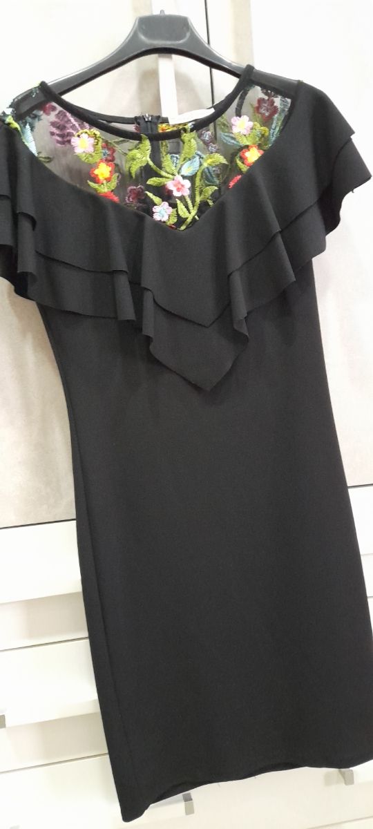 Abito elegante elasticizzato nero 