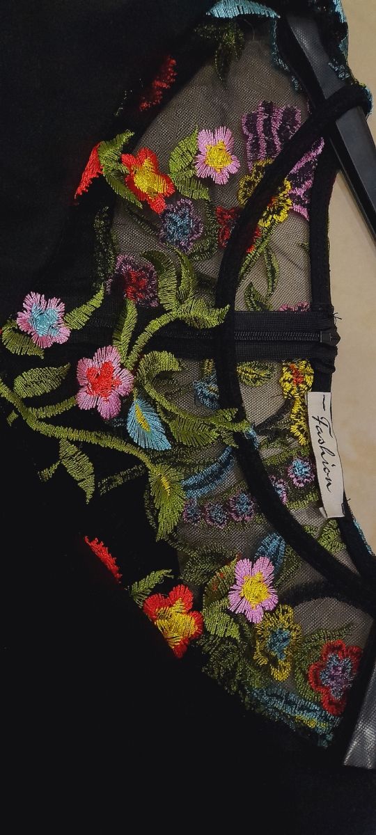 Abito elegante elasticizzato nero 