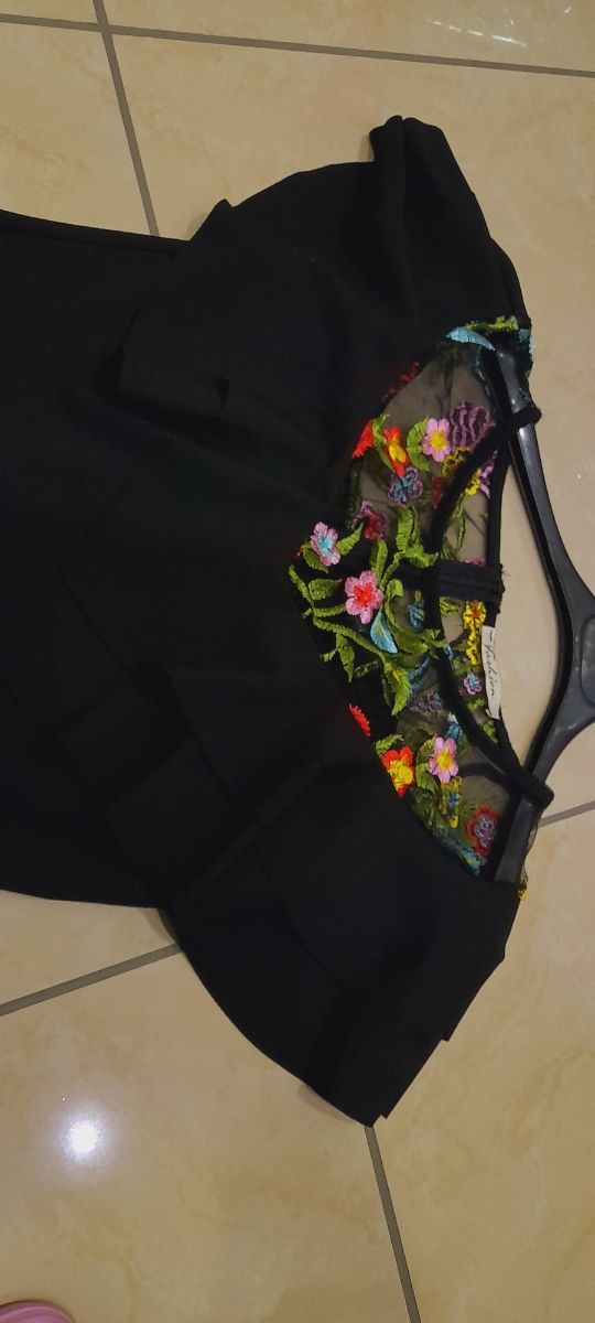 Abito elegante elasticizzato nero 