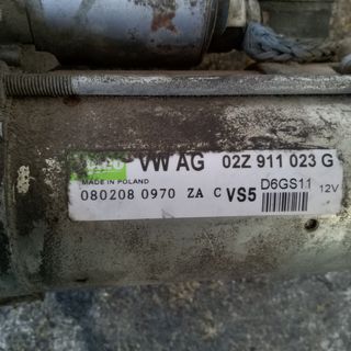 MOTOR ARRANQUE VOLKSWAGEN GOLF 5 1.6 GASOLINA