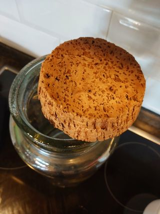 ANTIGUO TARRO XL GRANDE DE VIDRIO ALMACENAJE