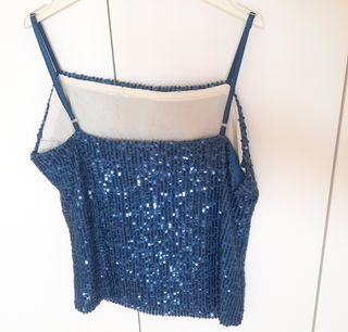 Top lentejuelas stradivarius