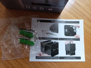 Applique cubo nero moderno per interno o esterni